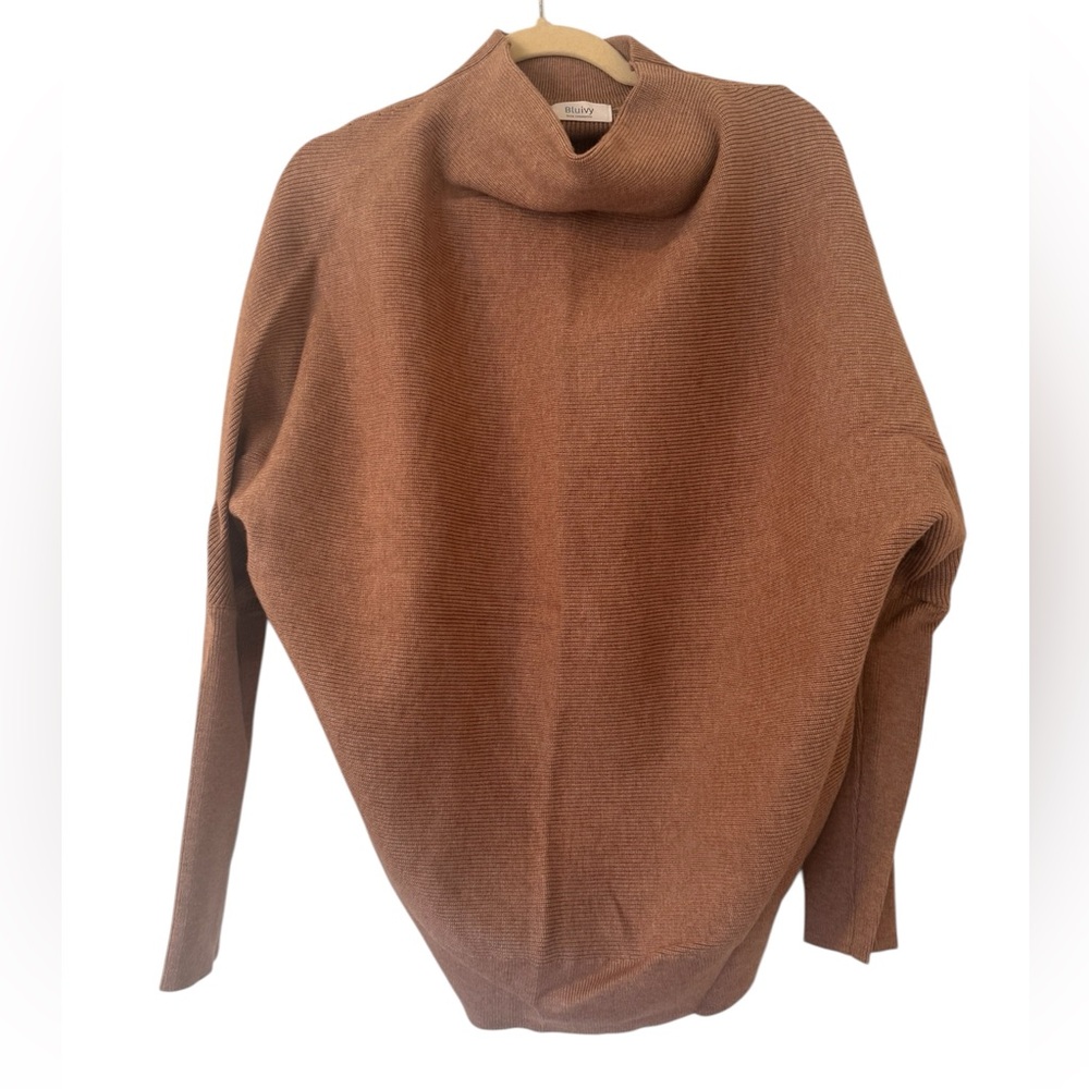 Bluivy Comfy Pullover Sweater in Beige Size M/L